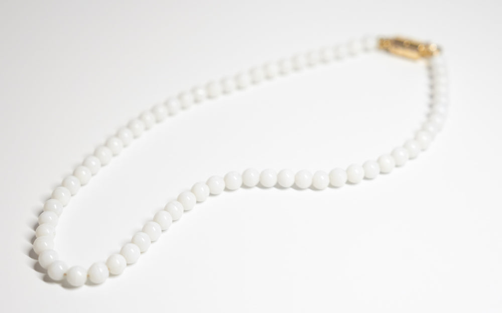 White Bead Necklace