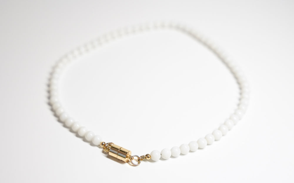 White Bead Necklace