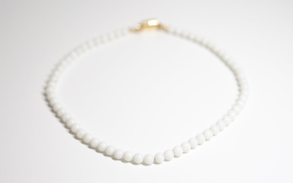 White Bead Necklace