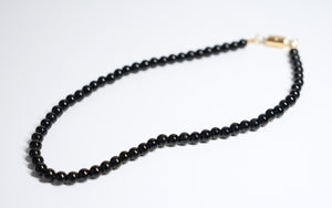 Black Bead Necklace