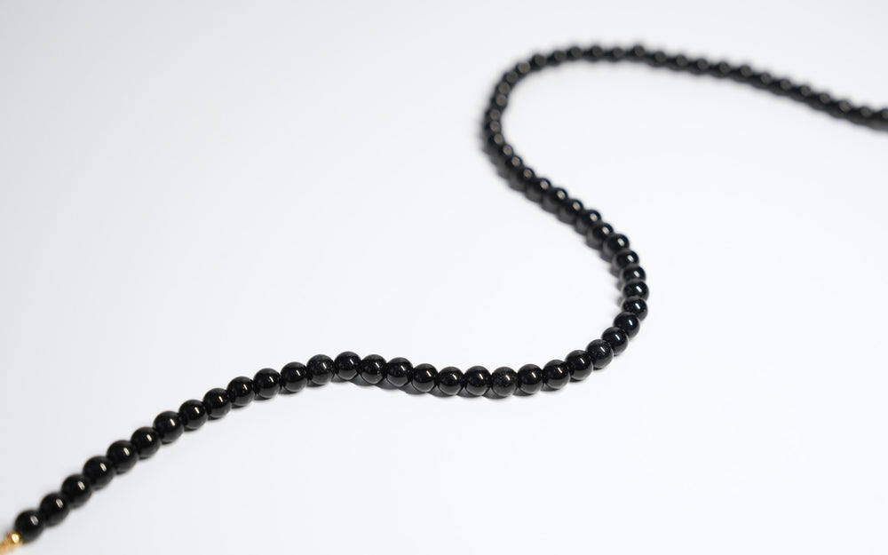 Black Bead Necklace