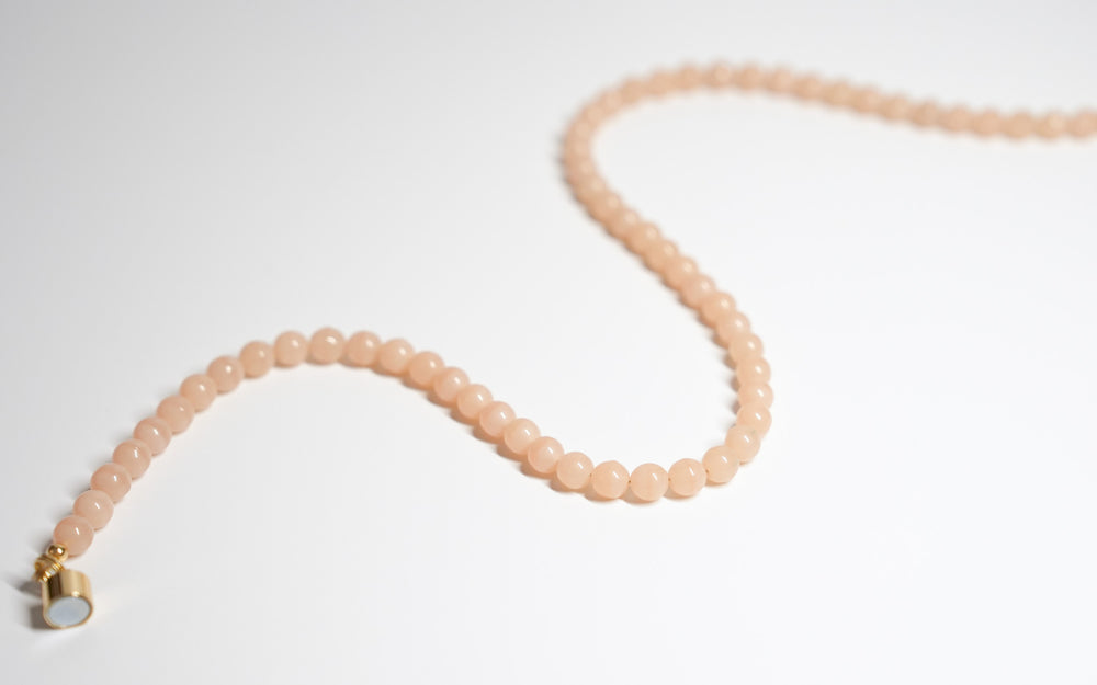 Baby Pink Bead Necklace