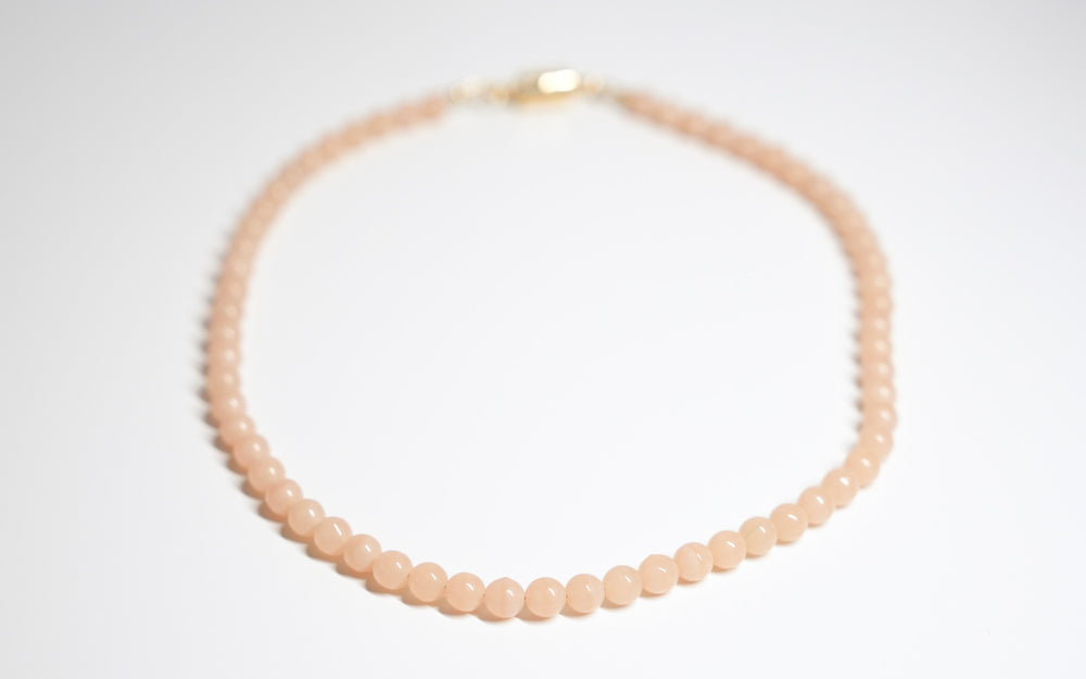 Baby Pink Bead Necklace