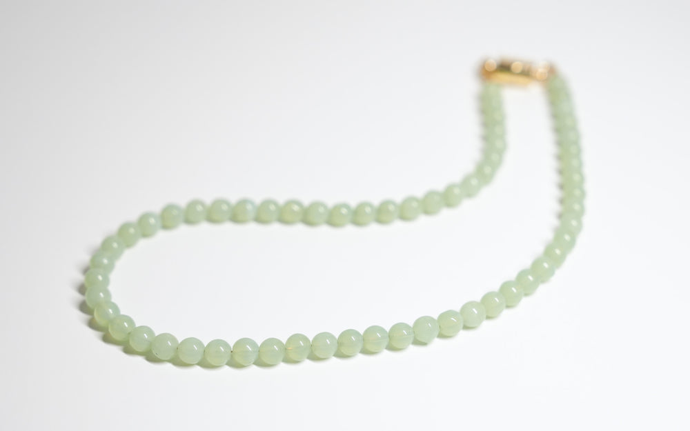 Seafoam Green Bead Necklace