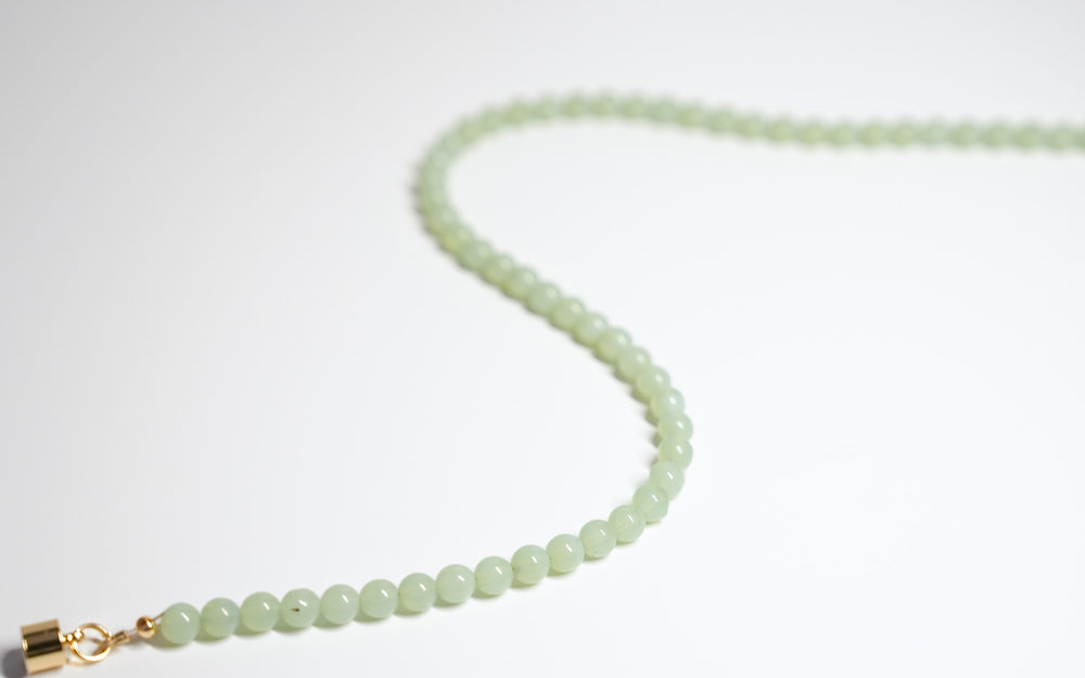 Seafoam Green Bead Necklace