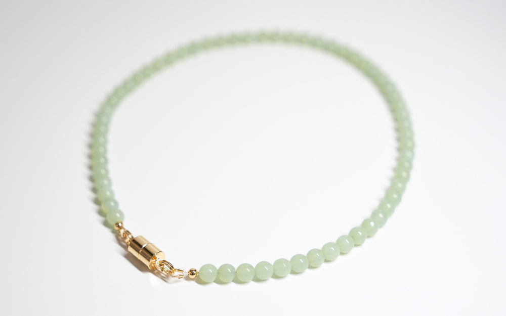 Seafoam Green Bead Necklace