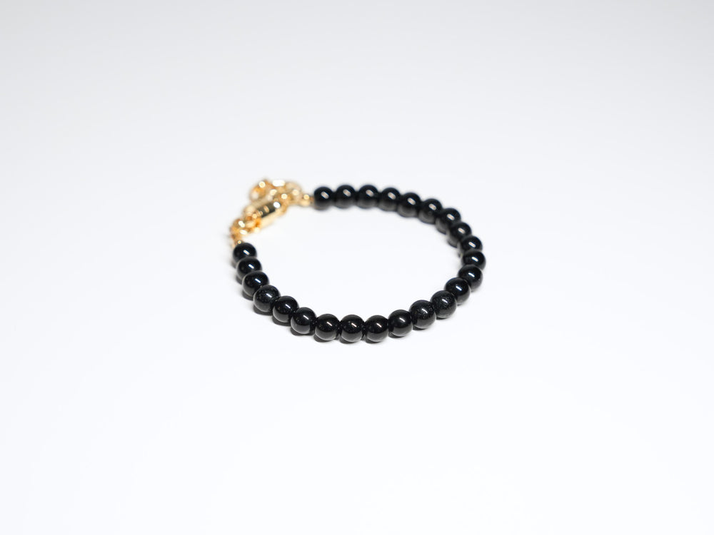 Black Bead Bracelet