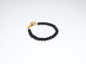 Black Bead Bracelet