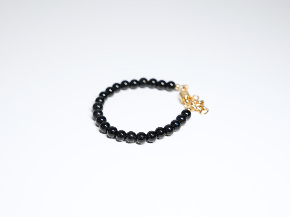 Black Bead Bracelet