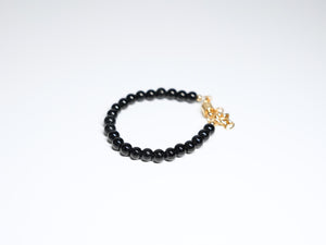 Black Bead Bracelet