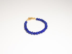 Navy Blue Bead Bracelet