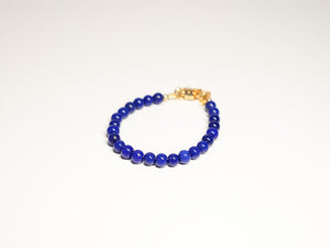 Navy Blue Bead Bracelet