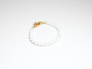 White Bead Bracelet