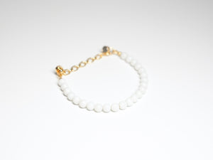 White Bead Bracelet