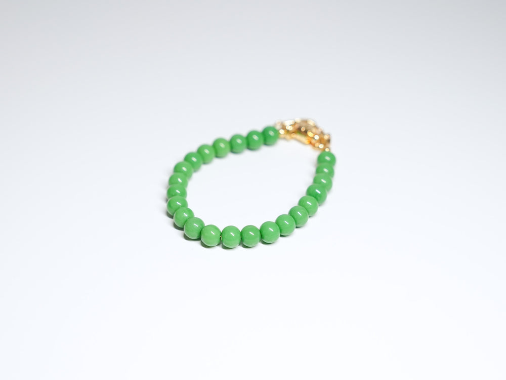 Kelly Green Bead Bracelet