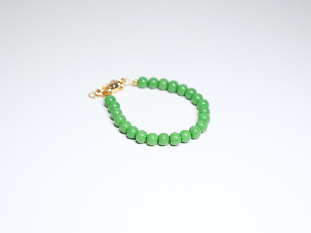 Kelly Green Bead Bracelet