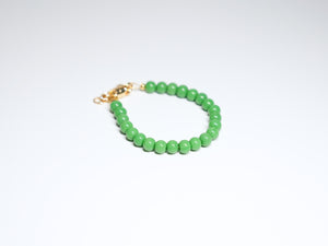 Kelly Green Bead Bracelet