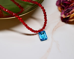 Siam Red Czech Necklace