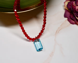 Siam Red Czech Necklace