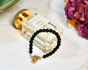 Black Bead Bracelet