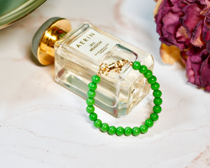 Kelly Green Bead Bracelet