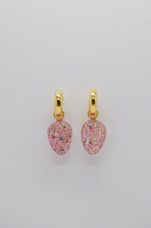 Emilia hoops in champagne pink