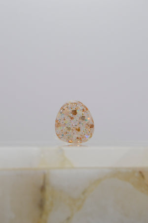 Ivy ring in sparkly white