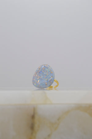 Ivy ring in baby blue